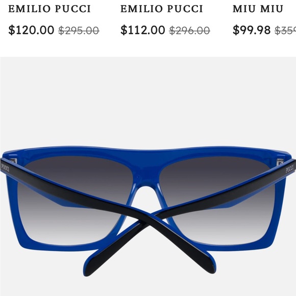 Pre-loved Pucci sunglasses; blue square adorable 🕶️ - Picture 3 of 11
